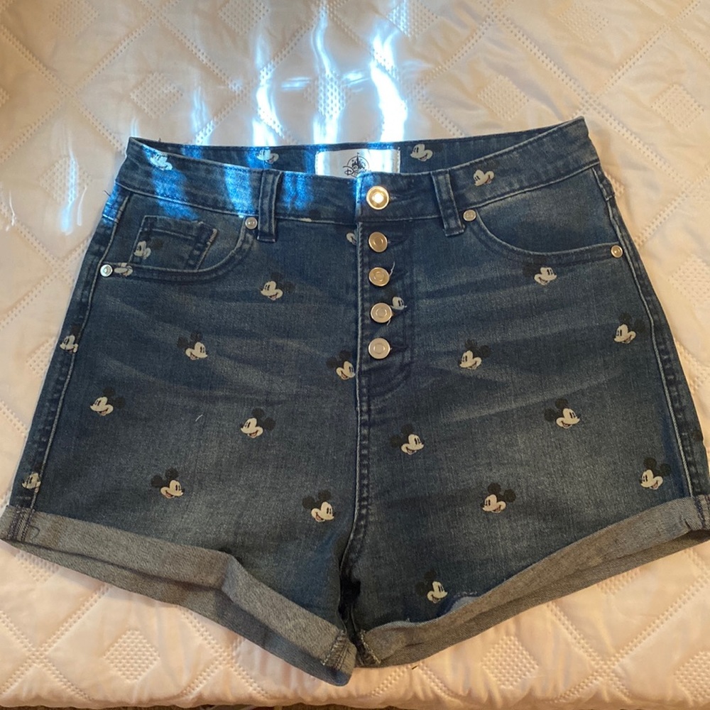 Mickey Mouse denim shorts
